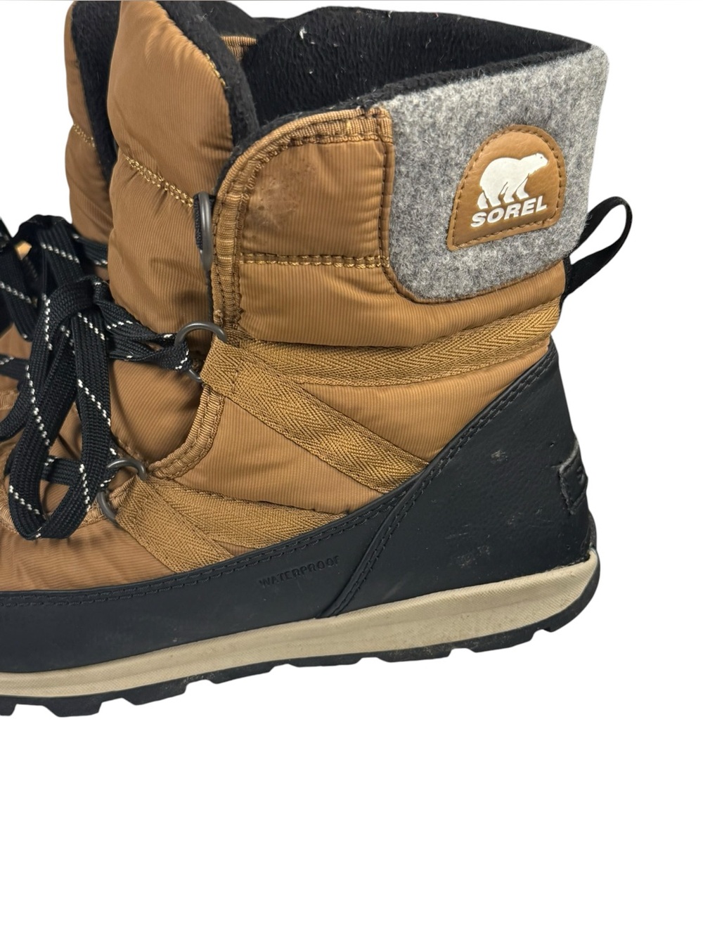 Sorel Whitney II Short Lace Waterproof Winter Boots Elk Brown Size 9 - Picture 3 of 15